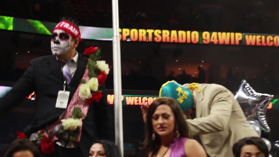 The Moe Train float entrance at Wing Bowl